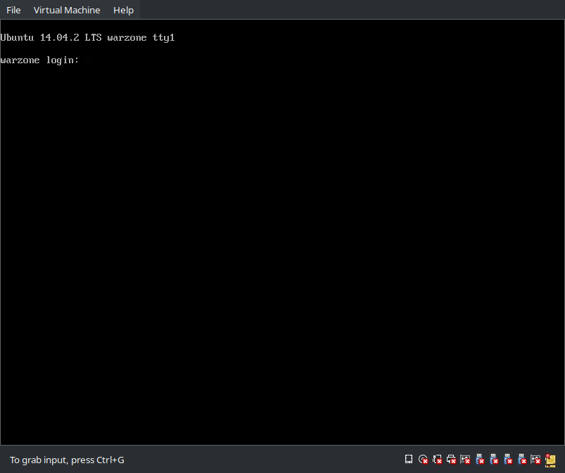 vmware: Login Prompt